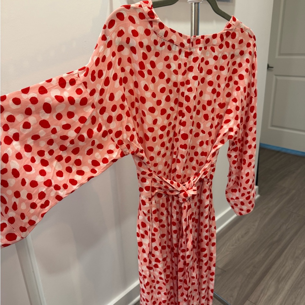 Free Assembly Women's Long Sleeve Dress - Pink and Red